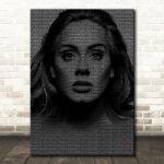 Adele Hello Face's Music Song Lyric Wall Art Print - Ecom Groot