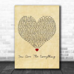 R.E.M. You Are The Everything Vintage Heart Decorative Wall Art Gift Song Lyric Print - Ecom Groot