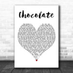 Soul Control Chocolate White Heart Decorative Wall Art Gift Song Lyric Print - Ecom Groot