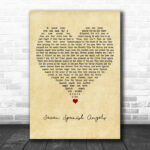 Ray Charles & Willie Nelson Seven Spanish Angels Vintage Heart Wall Art Song Lyric Print - Ecom Groot