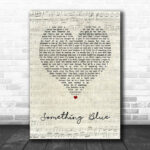 Neil Diamond Something Blue Script Heart Song Lyric Print - Ecom Groot