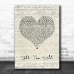 Taylor Swift All Too Well Script Heart Song Lyric Quote Music Print - Ecom Groot