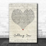 Blue October Calling You Script Heart Song Lyric Music Poster Print - Ecom Groot