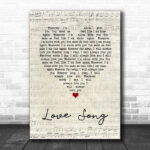 311 Love Song Script Heart Song Lyric Wall Art Print - Ecom Groot