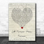 Blue October Let Forever Mean Forever Script Heart Song Lyric Print - Ecom Groot