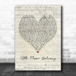 Blue October 18Th Floor Balcony Script Heart Song Lyric Poster Print - Ecom Groot