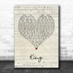 Blue October King Script Heart Song Lyric Music Poster Print - Ecom Groot