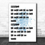 Blue Mmmbop Song Lyric Canvas Music Wall Art Print - Ecom Groot