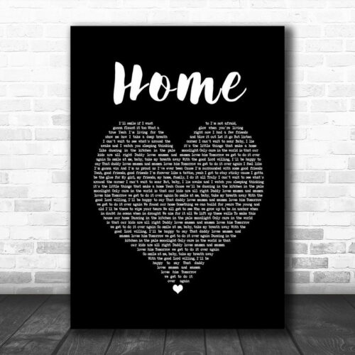 Blue October Home Black Heart Song Lyric Music Poster Print - Ecom Groot