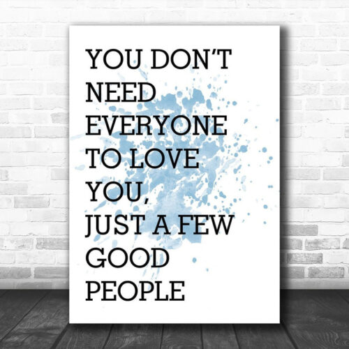 Blue The Greatest Showman Everyone To Love You Song Lyric Canvas Music Wall Art Print - Ecom Groot