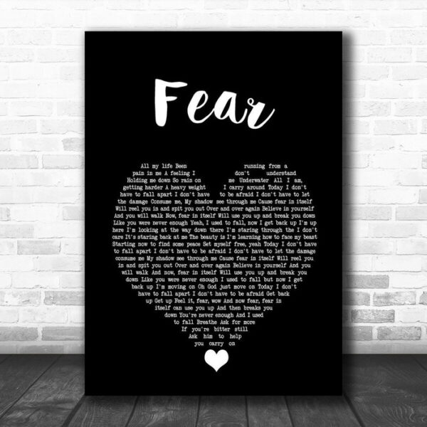 Blue October Fear Black Heart Song Lyric Quote Music Print - Ecom Groot