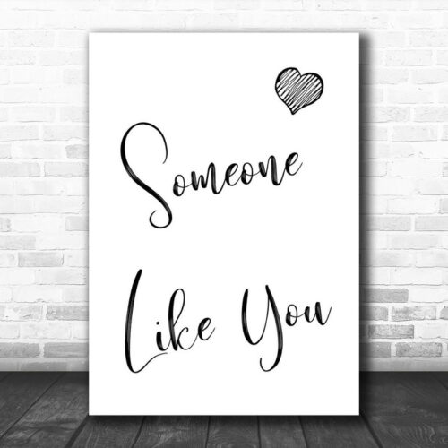 Adele Someone Like You Song Lyric Canvas Music Wall Art Print - Ecom Groot