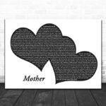 Ashanti Mother Landscape Black & White Two Hearts Song Lyric Art Print - Ecom Groot