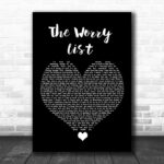 Blue October The Worry List Black Heart Song Lyric Quote Music Print - Ecom Groot