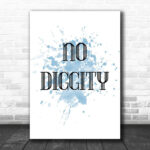 Blue No Diggity Song Lyric Canvas Music Wall Art Print - Ecom Groot