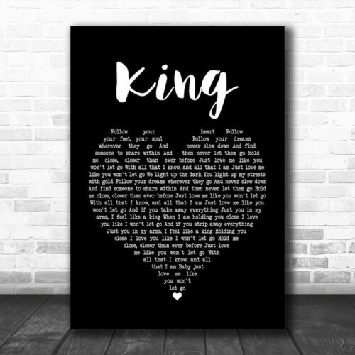 Blue October King Black Heart Song Lyric Music Poster Print - Ecom Groot