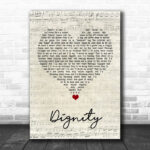 Deacon Blue Dignity Script Heart Song Lyric Quote Music Print - Ecom Groot