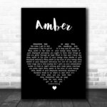 311 Amber Black Heart Song Lyric Print - Ecom Groot