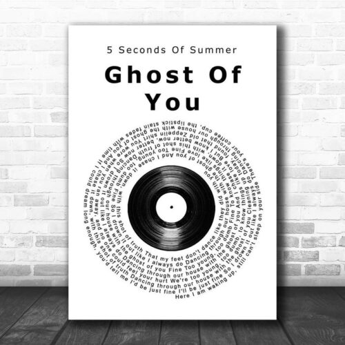 5 Seconds Of Summer Ghost Of You Vinyl Record Song Lyric Print - Ecom Groot