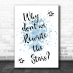 Blue The Greatest Showman Rewrite The Stars Song Lyric Music Wall Art Print - Ecom Groot