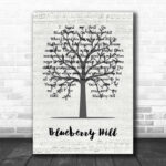 Fats Domino Blueberry Hill Music Script Tree Song Lyric Print - Ecom Groot