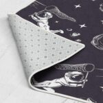 Seamless Pattern Astronauts Comets Astronaut Catches Area Rugs