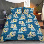 Hand Drawn Cute Koala And Moon Pattern Bedding Set