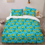 Seamless Pattern With Fairy Sea Cats Bedding Set