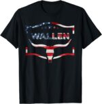 Wallen American Flag 4th July Patriotic Wallen Western T-Shirt