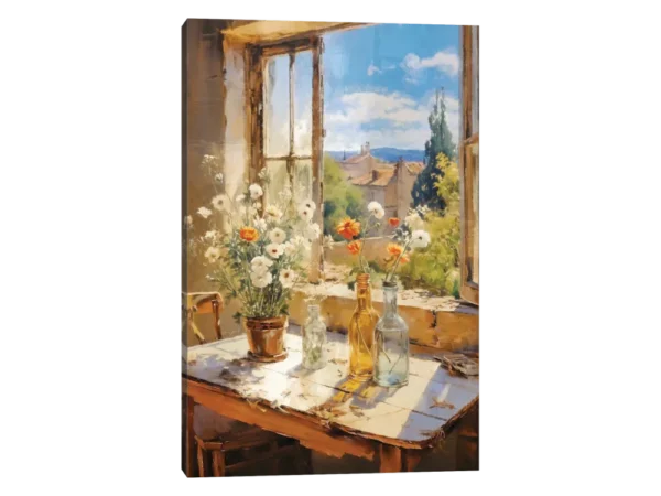 Summer Window III Canvas Wall Art Home Decor