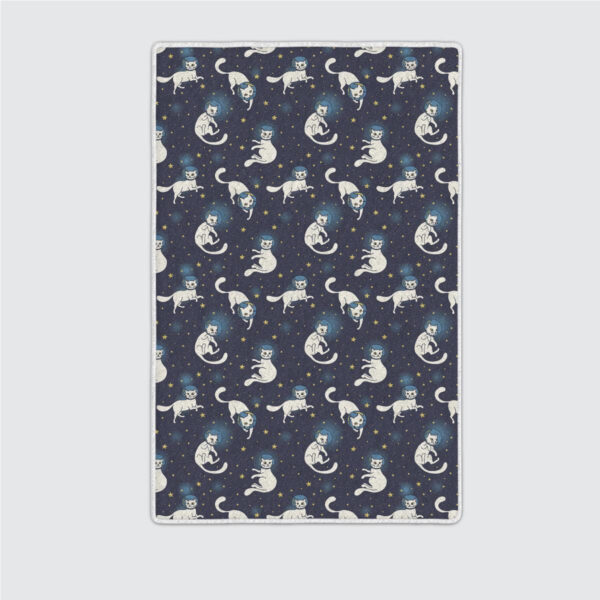 Cosmic Seamless Pattern Cute Doodle White Area Rugs